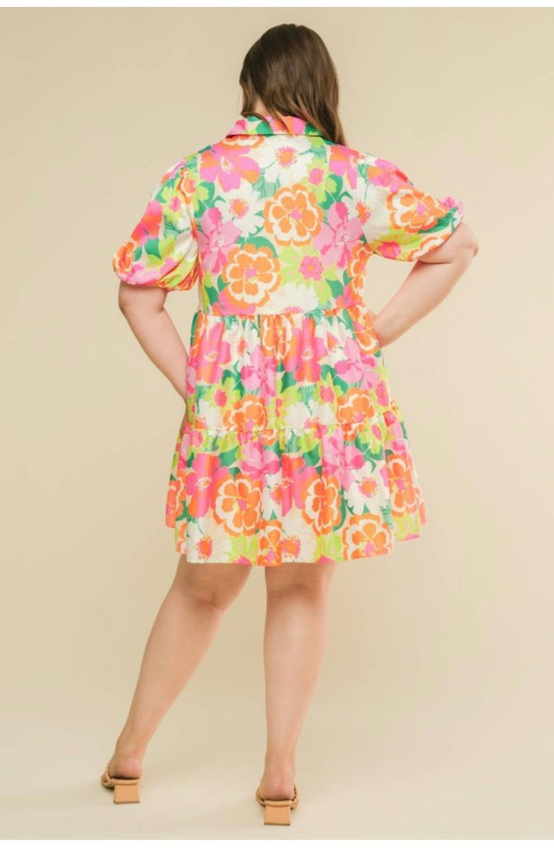 Iza Floral print dress